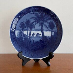 Royal Copenhagen Porcelain Christmas Plate 1972 "In the Desert"